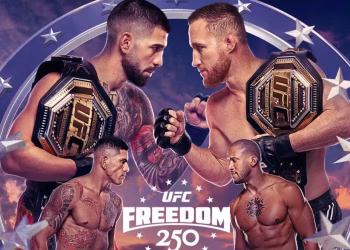 UFC Freedom 250 : Gaethje renverse Topuria, Gane brille, une soirée historique à Washington